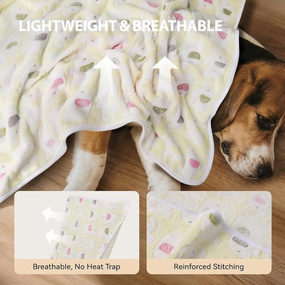 LINENLUX 1 Pack 3 Blankets Super Soft Fluffy Premium Fleece Dog Blankets - Image 2