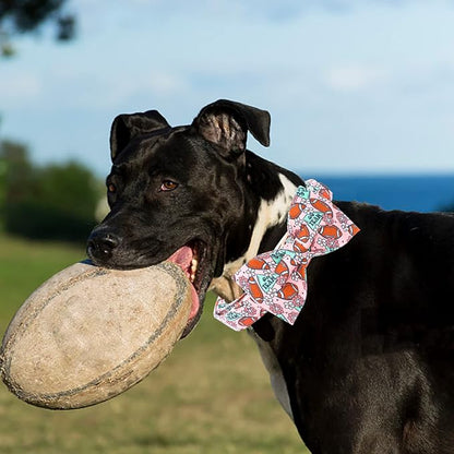 Dog Collar - Rugby with Flower Pet Collar Bows - Image 5