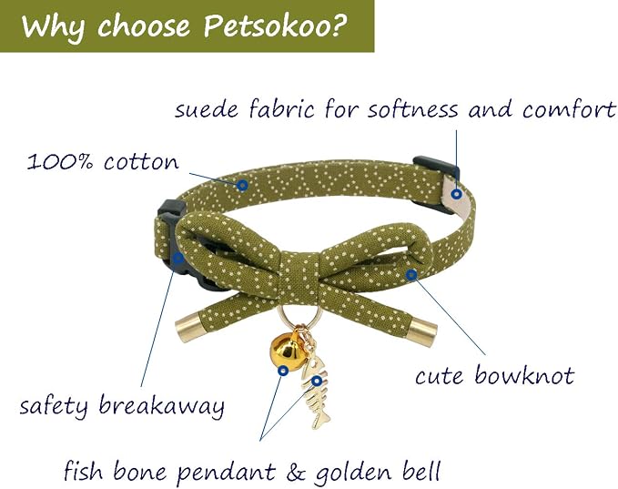 PetSoKoo Cute Bowtie Cat Collar - Image 2