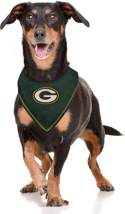 Pets First NFL Green Bay Packers TIE Bandana, Small/Medium. Dog Bandana Scarf - Image 3