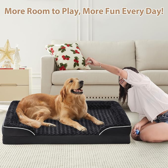 WNPETHOME Dog Beds for Large Sized Dogs, Washable Orthopedic Dog Couch Sofa Bed - Image 5