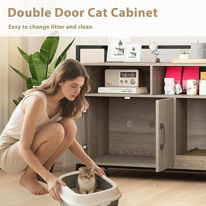 Giantex Cat Litter Box Enclosure - Image 4