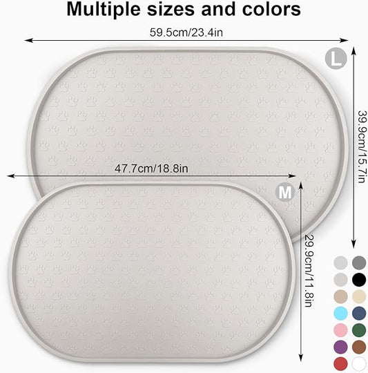 KPWACD Dog Food Mat Anti-Slip Bowl Mats - Image 2