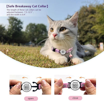 Peace of Mind Cat Collar 2-Pack: QR Code Tag - Image 2