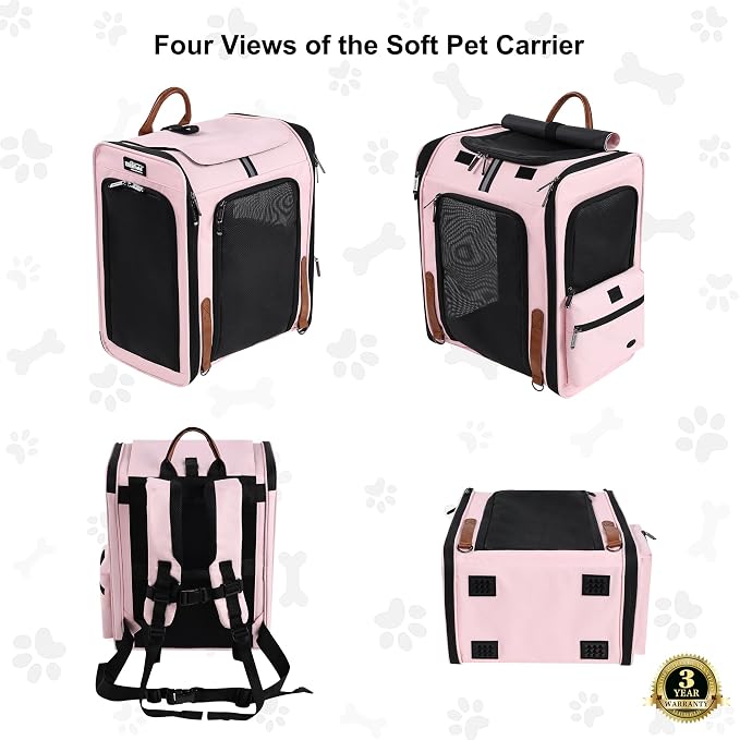 EliteField Deluxe Backpack Pet Carrier, Travel Soft-Sided Carrier Bag - Image 3