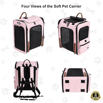 EliteField Deluxe Backpack Pet Carrier, Travel Soft-Sided Carrier Bag - Image 3