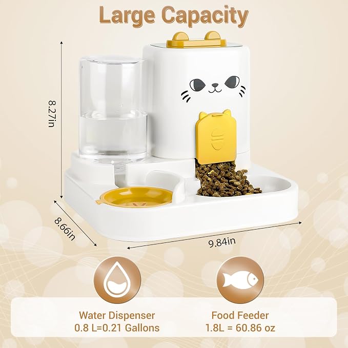 2-in-1 Gravity Pet Feeder & Water Dispenser - Image 3