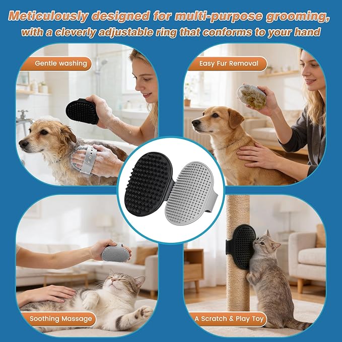 7PCS Pet Grooming Kit for Dogs and Cats，with Storage Bag & Includes Dog Washing - Image 6