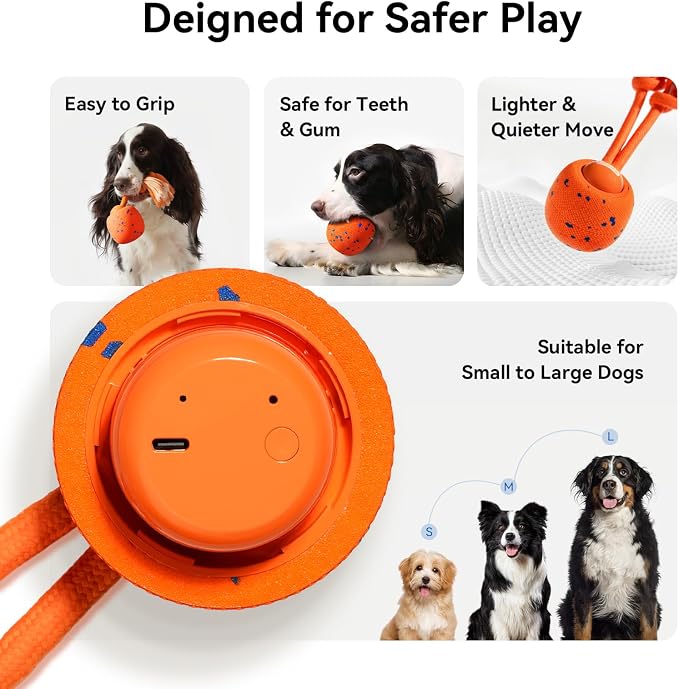 Cheerble Smart Interactive Dog Toy, Wicked Ball Rolly, Automatic Moving - Image 7