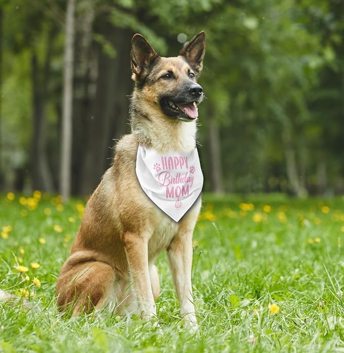 Happy Birthday Mom Dog Bandana - Image 5