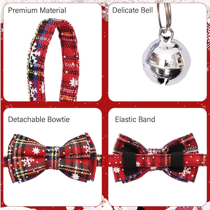 10 Pcs Christmas Cat Collar Breakaway - Image 3
