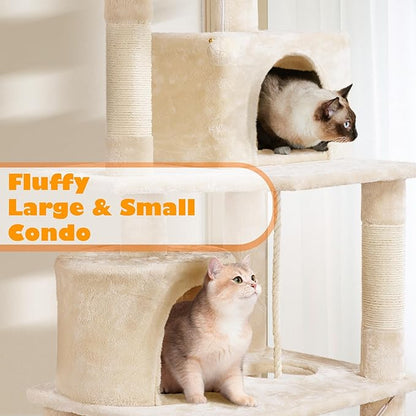 Yaheetech 62.5inches Cat Tree Cat Tower Kitten Condo - Image 4