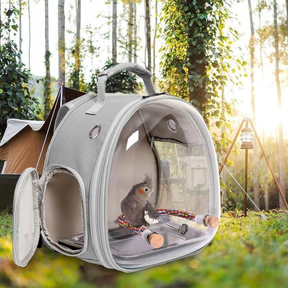 Small Bird Travel Backpack Carrier Cage, Backpack to Transport Backpack Carrier - Image 4