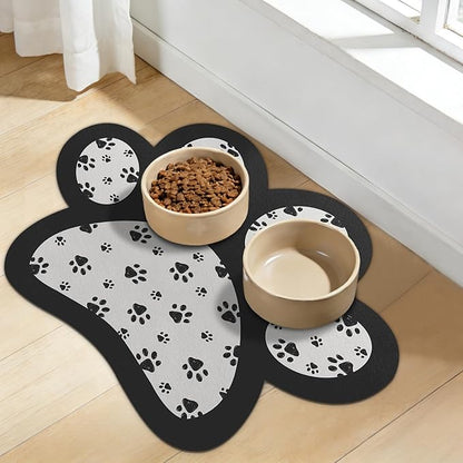 Dog Food Mat for Bowls, Absorbent Quick Dry Dog Cat Mats for Food and Water - Image 9