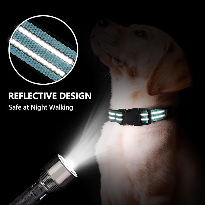 Hikiko Martingale Dog Collars Reflective Nylon Dog Collar - Image 2