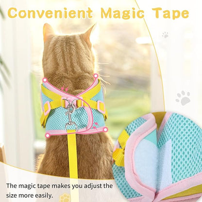 Cat Harness and Leash Set for Walking Escape Proof, Adjustable Kitten Harness - Image 6