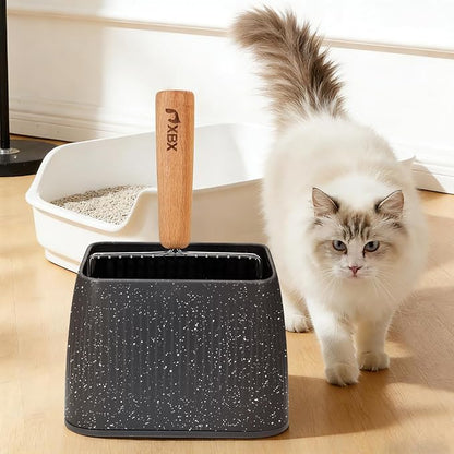 XBX Cat Litter Scoop with Holder, Heavy Duty Litter Sifter, Stainless Steel - Image 7