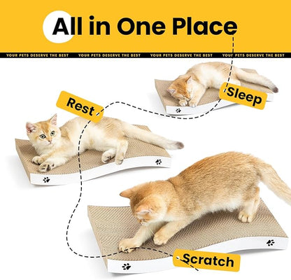 Cat Scratcher, Durable Scratch Pad, Corrugated Cardboard Scratching Board - Image 6