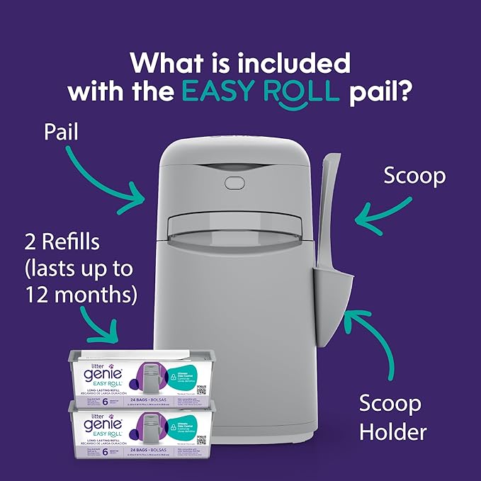 Bundle of Litter Genie Easy Roll Pail | Cat Litter Box Waste Disposal System - Image 2