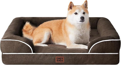 EHEYCIGA Orthopedic Dog Beds for Large Dogs, Waterproof Memory Foam Large Dog by EHEYCIGA