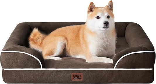 EHEYCIGA Orthopedic Dog Beds for Large Dogs, Waterproof Memory Foam Large Dog by EHEYCIGA