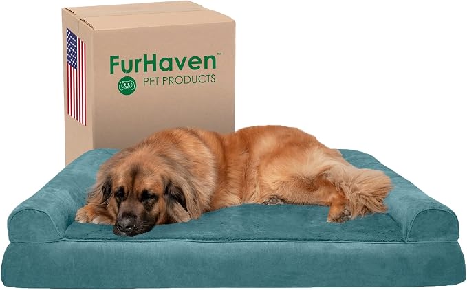 Furhaven Orthopedic Dog Bed for Large Dogs w/ Removable Bolsters & Washable by FurHaven