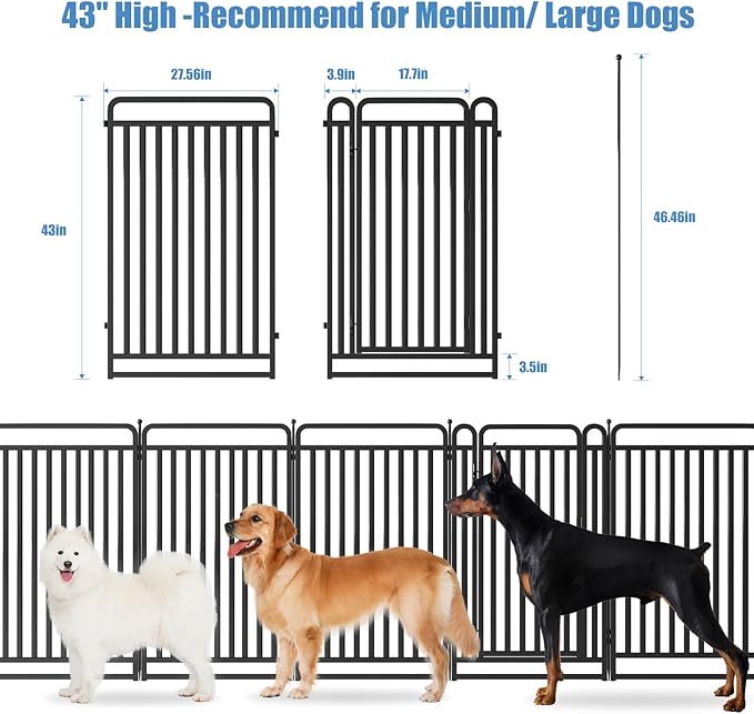 New Thickened Version Dog Playpen, 43 Inch Dog Fences - Image 2