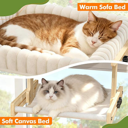 Cat Perch for Window XiaZ Cats Hammock Indoor Cat Bed for Window Adjustable - Image 3