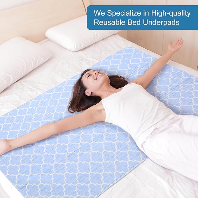 OUTCREATOR® Washable Bed Pads 34" x 56", Incontinence Mattress Protector - Image 7