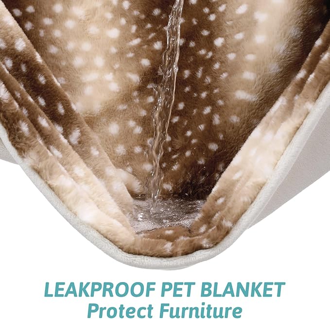 Waterproof Pet Blanket, Christmas Deer Print Blanket - Image 3