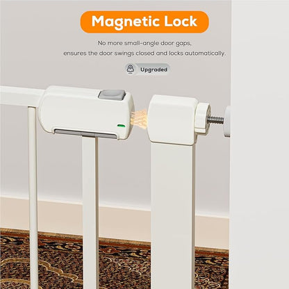 29.5-54.2" Magnetic Baby Gate for Stairs, Baby Safety Essentials, Auto Close - Image 3