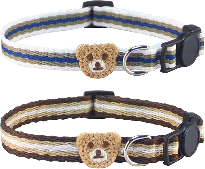 Yizepet Cat Collars, Breakaway Kitten Collar, Cute Kitty Collar in 2 Pack by Yizepet