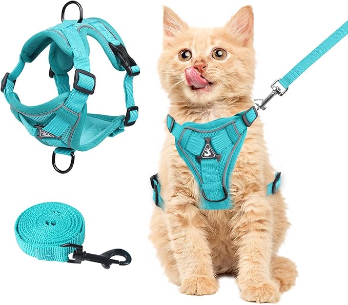 Wanheart Summer cat Chest Harness and Leash, Anti-Escape Adjustable Soft mesh by Unknown