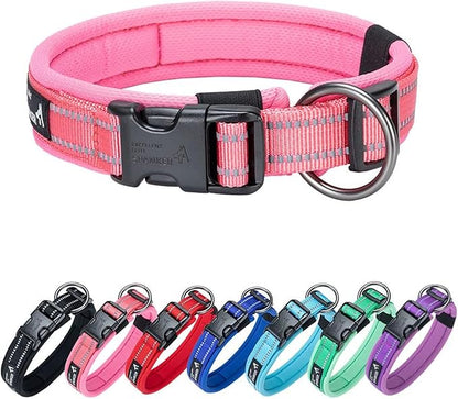 EXCELLENT ELITE SPANKER Reflective Dog Collar Classic Soft Padded Breathable by EXCELLENTELITESPANKER
