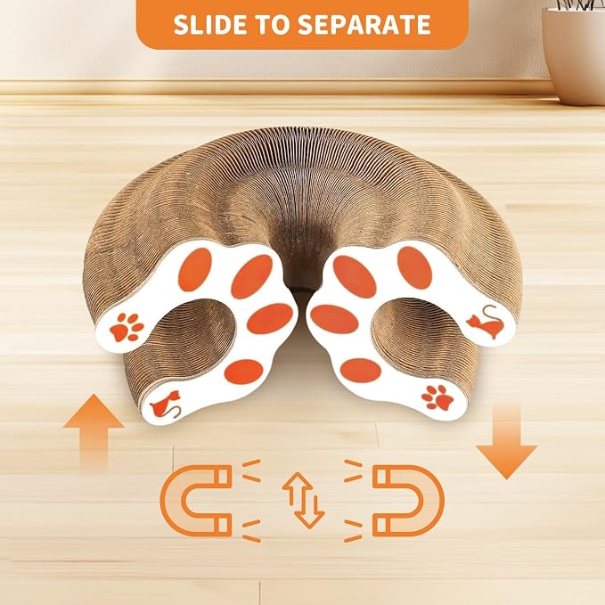 Collapsible Cats Cardboard Scratcher, Interactive Cat Toys - Image 5