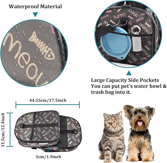 Soft-Sided Kennel Pet Carrier for Small Dogs, Airline Approved Cat Carriers Dog - Image 5