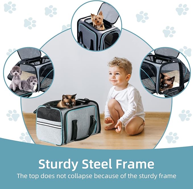 Cat/Dog Airline Approved Expandable Pet Carrier - Image 6