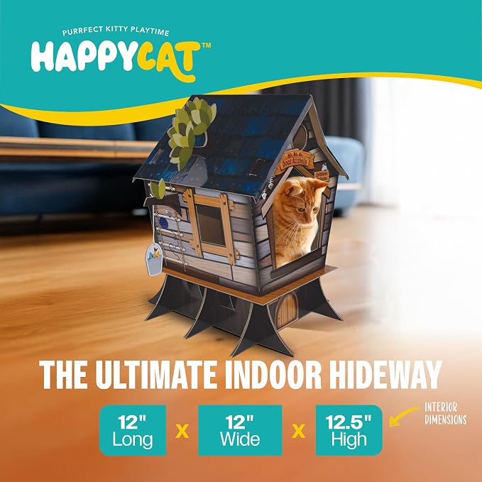 HappyCat Tree House Cat Scratcher House - Image 6