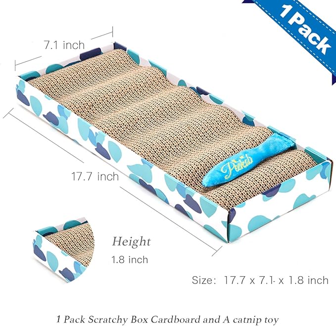 PEEKAB Cat Scratcher Cardboard Reversible Cat cat Scratch Pad Kitty Corrugated - Image 5