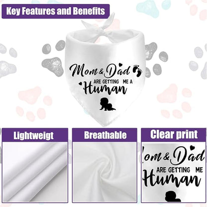 Mom&Dad are Getting Me a Human Dog Bandanas, Pregnancy Announcement Dog Bandanas - Image 8