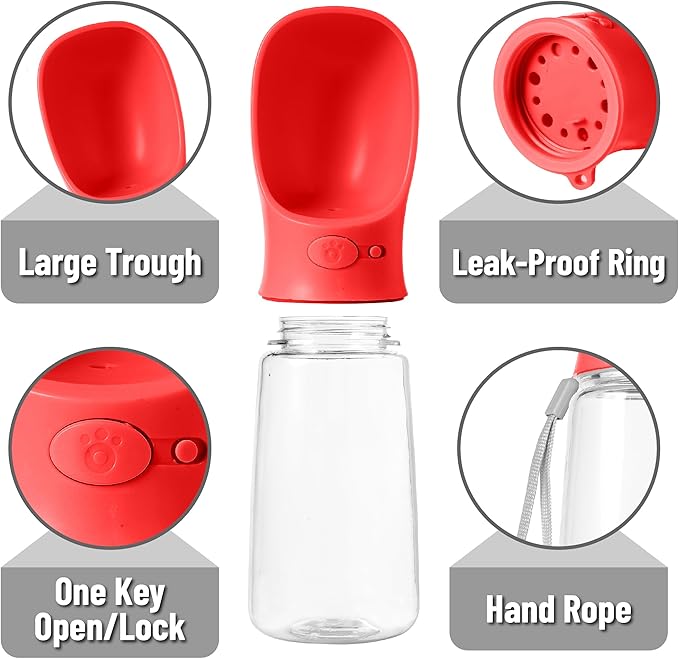Mr. Pen- Dog Water Bottle, 19 oz, Portable Dog Water Bottle Dispenser, Not - Image 5