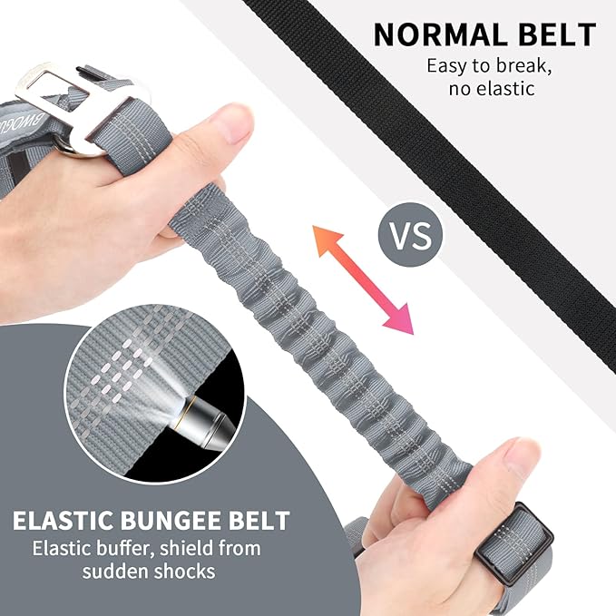 BWOGUE Pet Dog Cat Seat Belt Reflective Car Dog Headrest Restraint Leash - Image 3