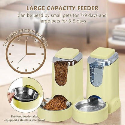 HWONMTE Portable Automatic Cat Feeder and Water Dispenser - Image 5