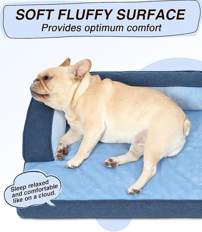 KSIIA Washable Dog Bed Medium Size Senior Dog, Orthopedic Warm Soft Pets Sofa - Image 6
