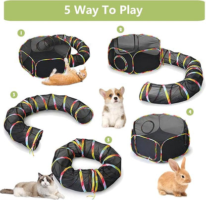 Outdoor Cat Enclosures, Cat Playground Portable Mesh Tent, Outside Circle - Image 6
