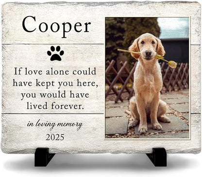 Personalized Memorial Headstone Marker: Honor Your Cat or Dog, Simple Lasting by KILYHOME