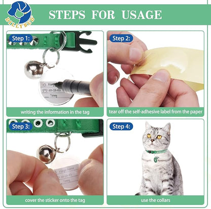 Leather Personalized Breakaway Cat Collar - Image 6