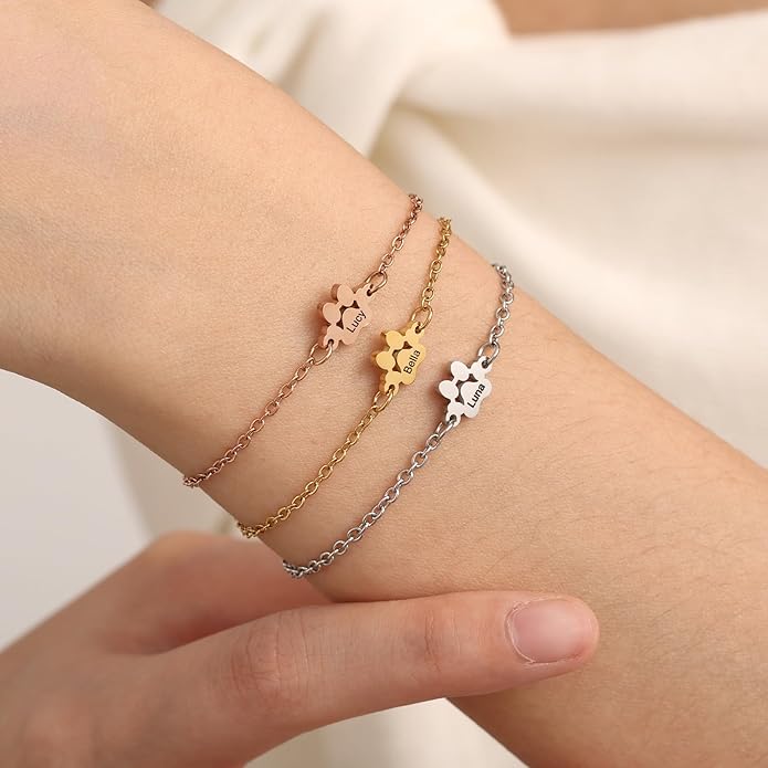 MeMeDIY Personalized Paw Print Bracelet - Image 5