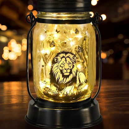 kyoryuger Lion Gifts for Women/Men Lion Solar Lanterns Mom Birthday Animal - Image 8