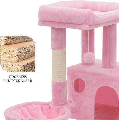 Athena Collection Cat Tree, 36 Inch Tall Cat Tree Tower - Image 4